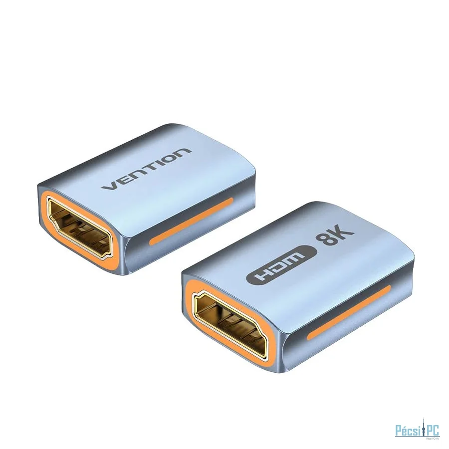 Vention HDMI-A Female to Female 8K Adapter Gray Aluminum Alloy Type