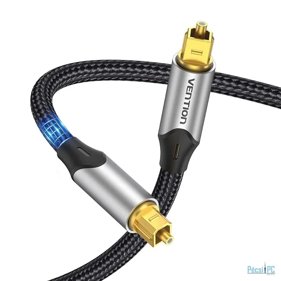 Vention Optical Fiber Audio Cable Aluminum Alloy Type 3m Gray