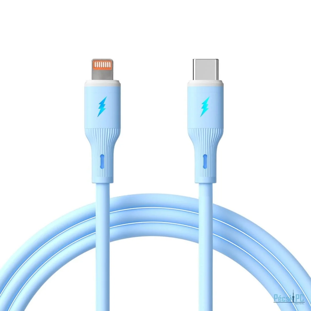 Akyga AK-USB-72 USB-C to Lightning 30W Cable 1m Blue