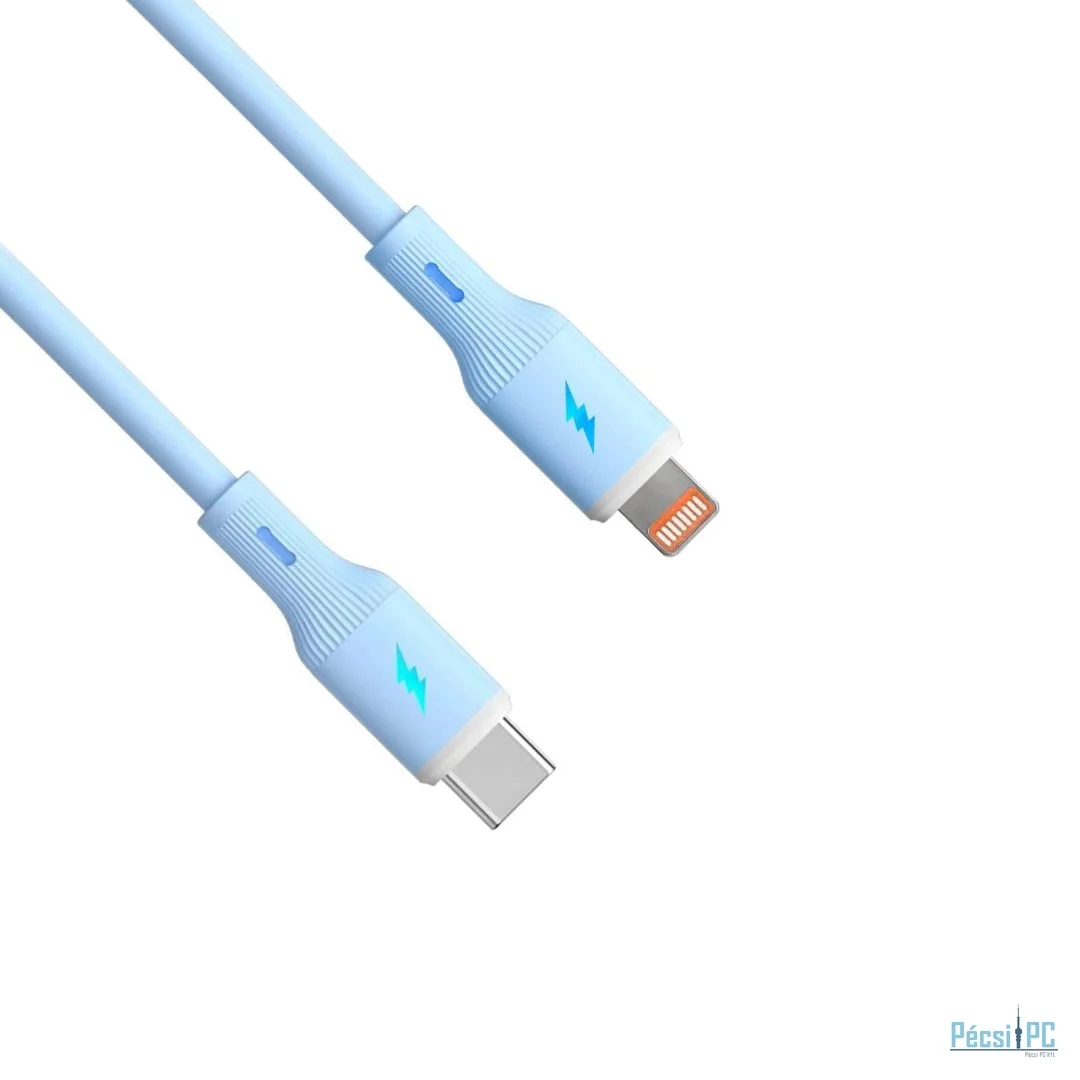 Akyga AK-USB-72 USB-C to Lightning 30W Cable 1m Blue