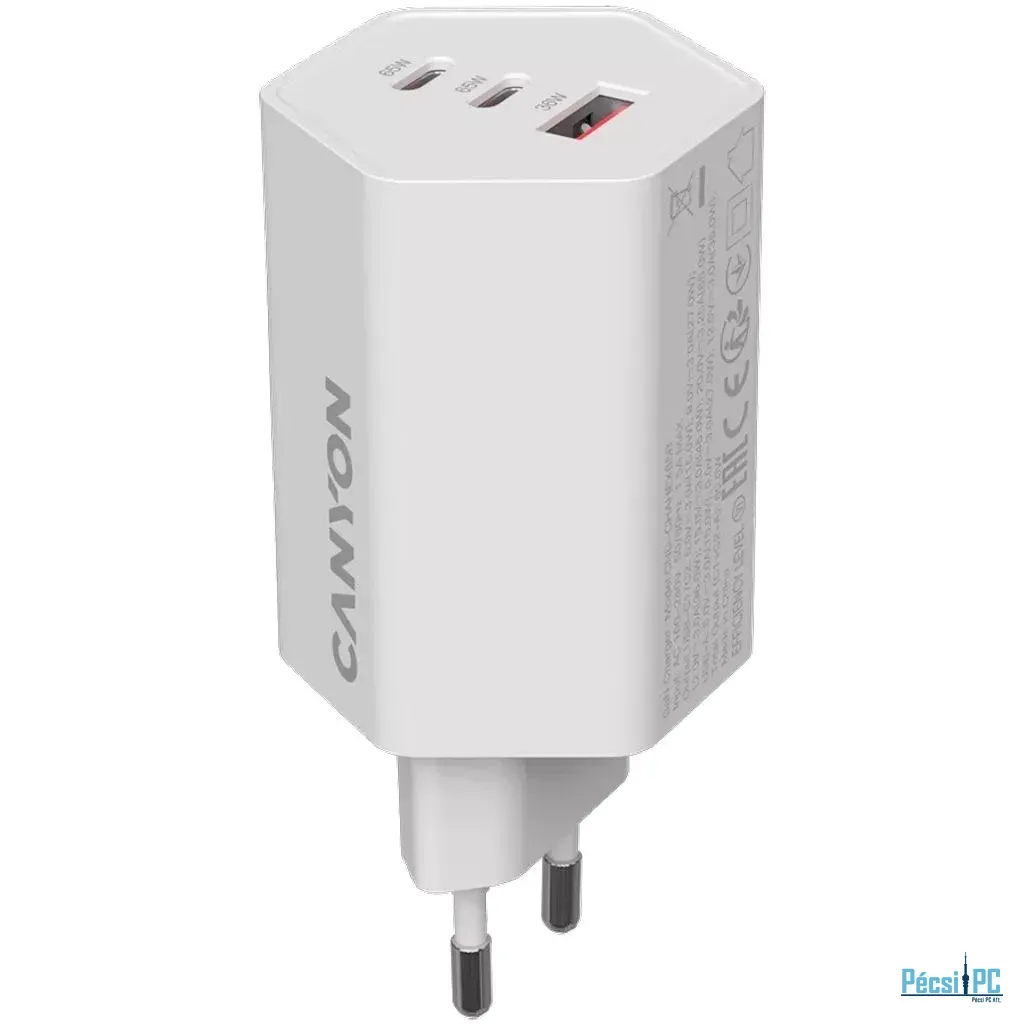 Canyon CND-CHAHEX65W Wall Charger Hexagon 65 White