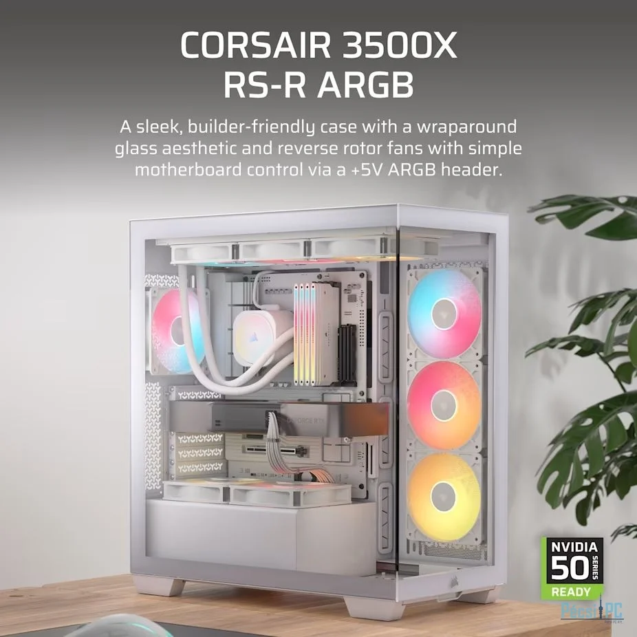 Corsair 3500X RS-R ARGB Tempered Glass White