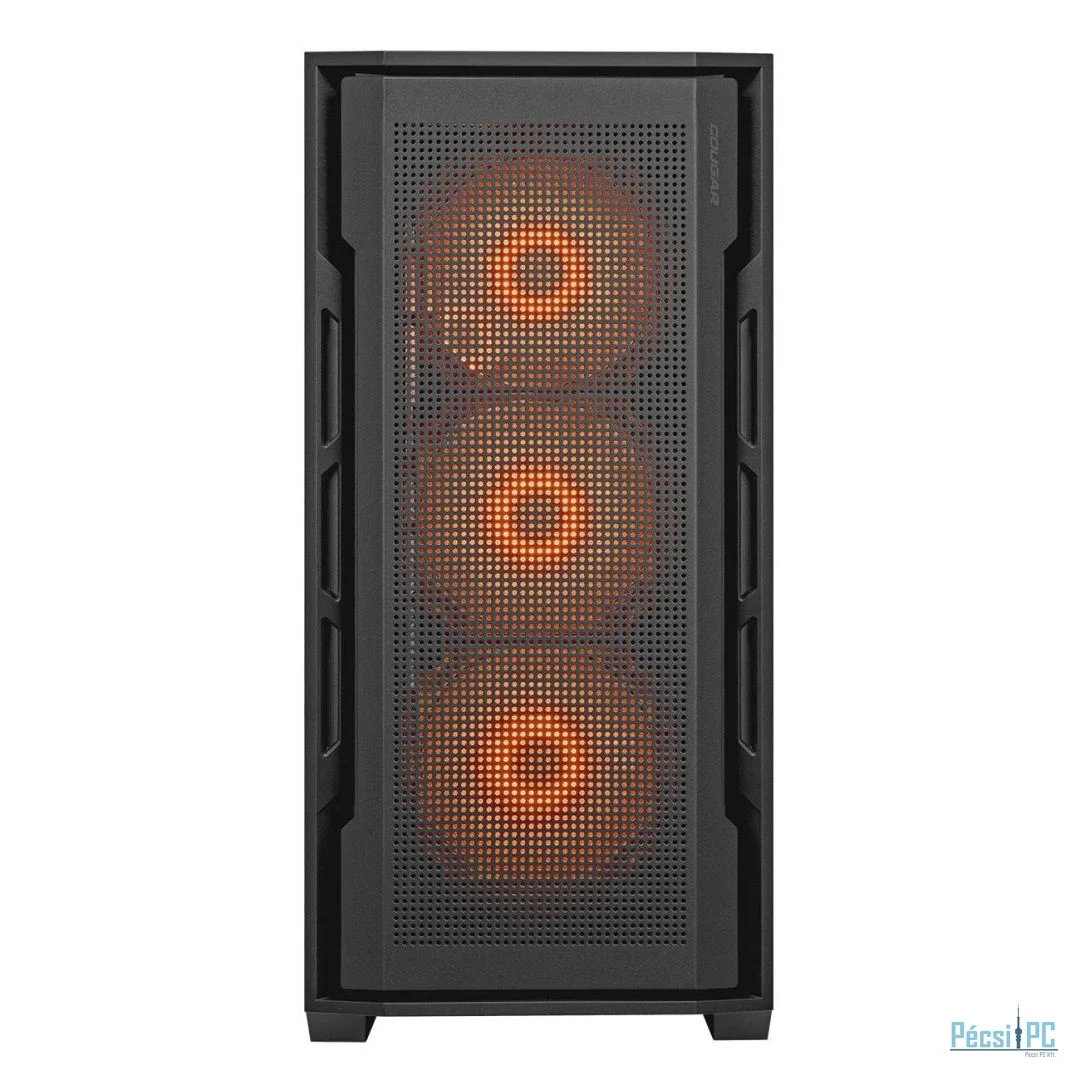 Cougar Uniface RGB Tempered Glass Black