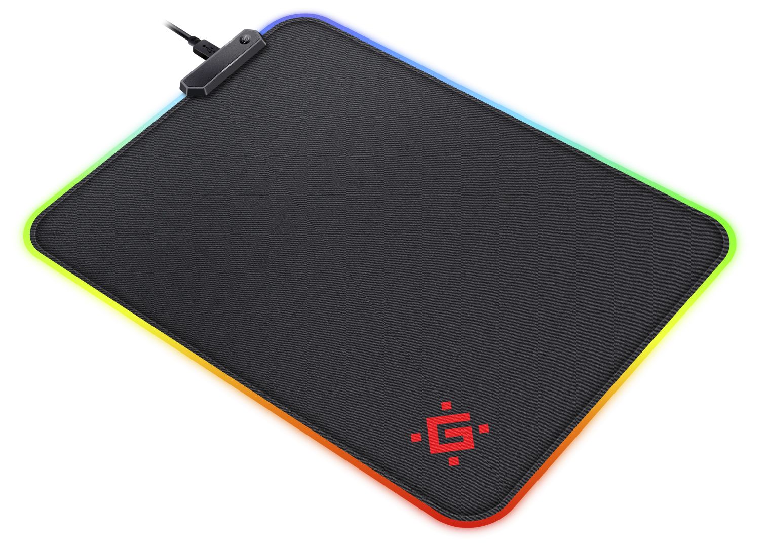 Defender Black L Light Gaming Egérpad Black