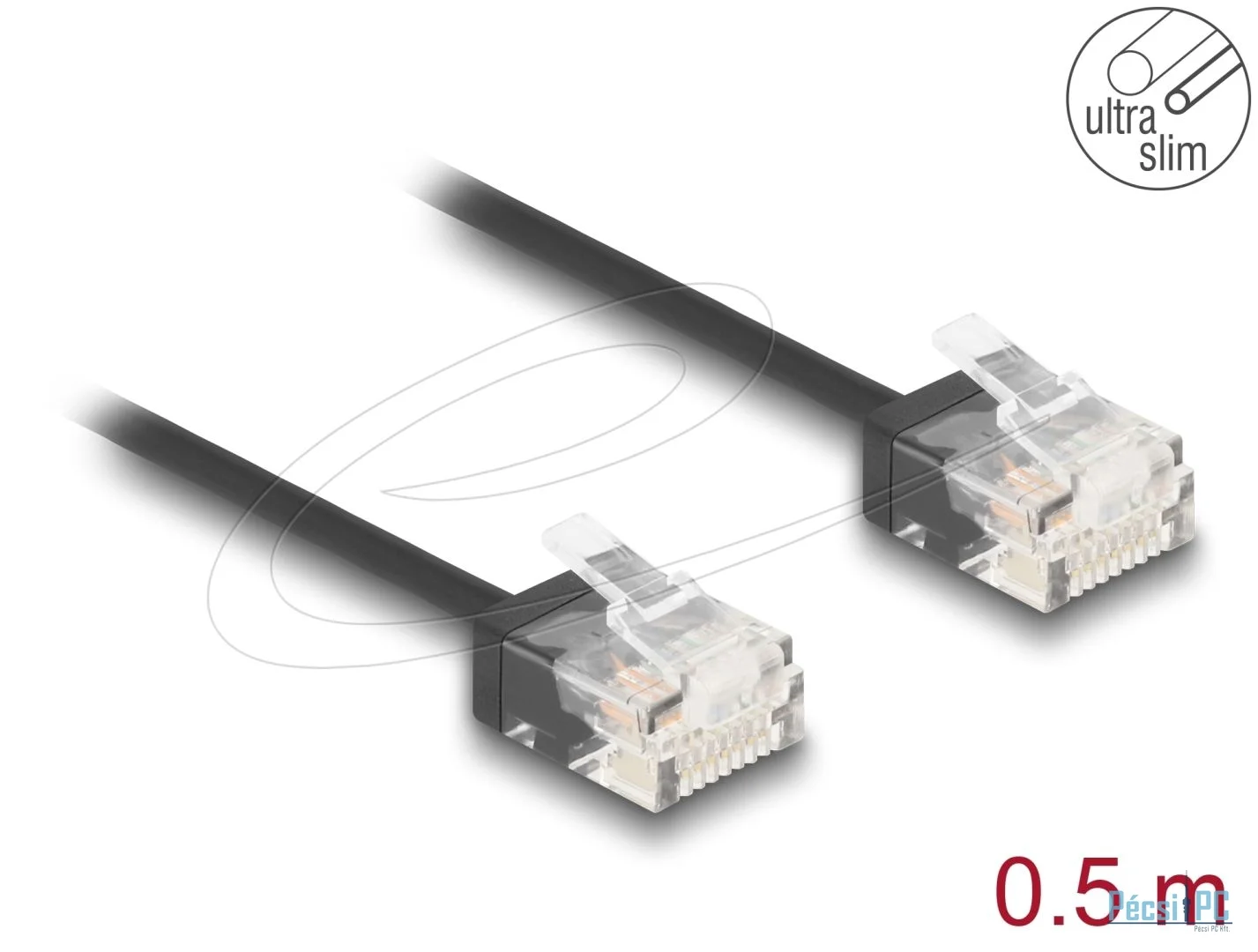 DeLock CAT6 U-UTP Patch Cable 0,5m Black