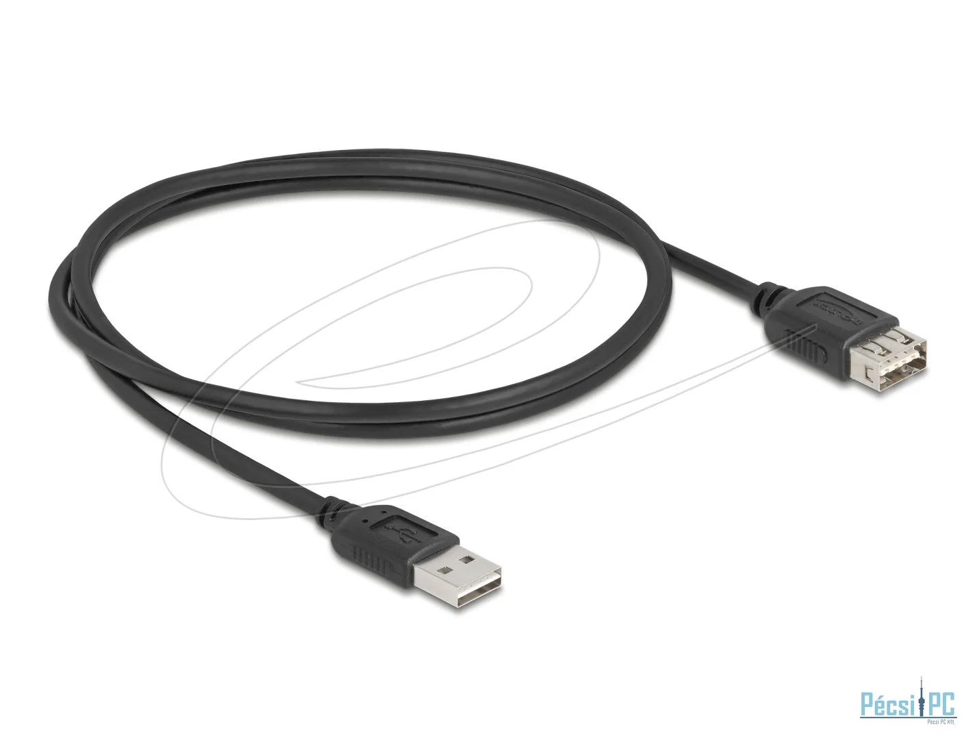 DeLock USB 2.0 extension cable USB Type-A male to USB Type-A female 1m Black