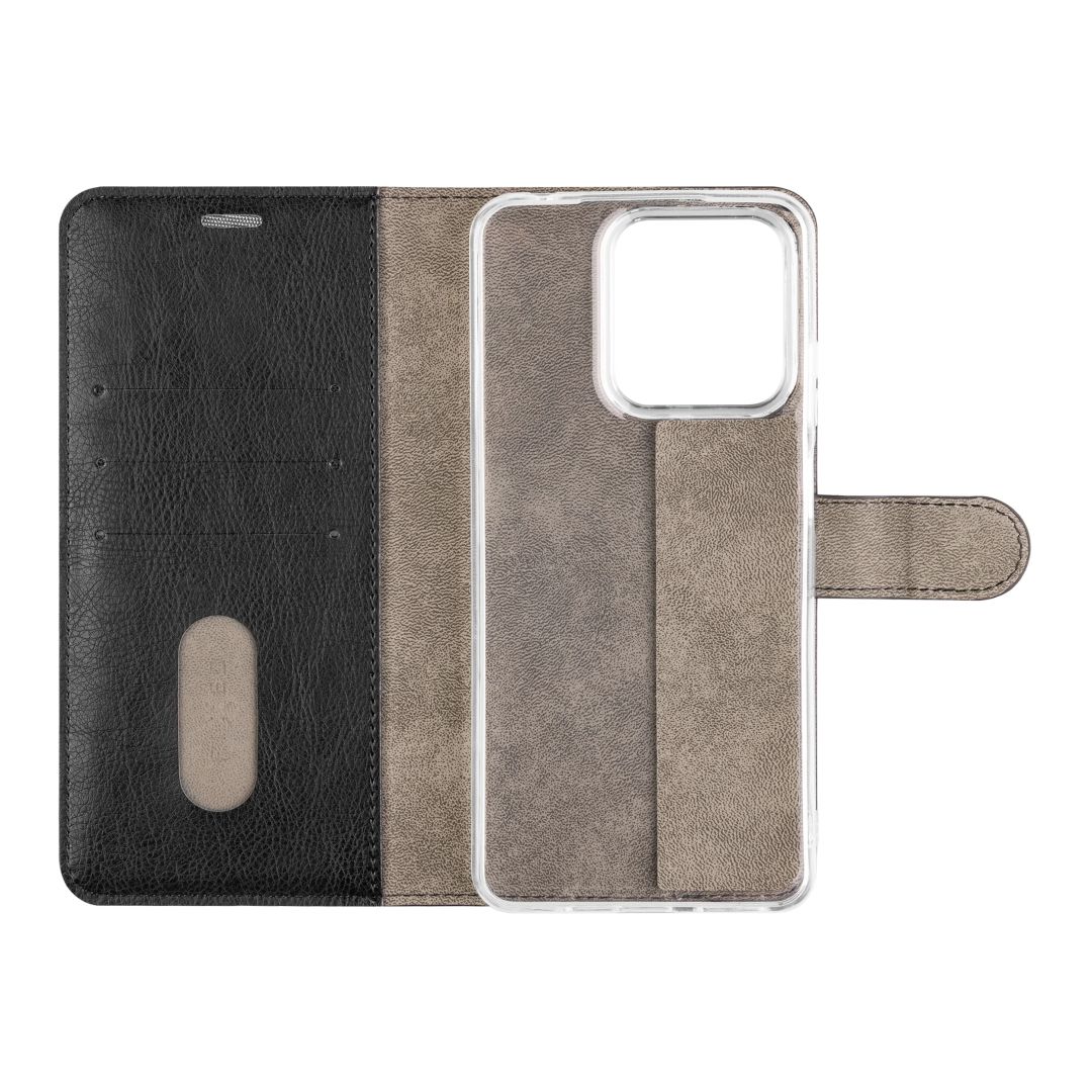 FIXED Opus oldalra nyíló telefontok Motorola Moto G15/Power készülékhez, fekete