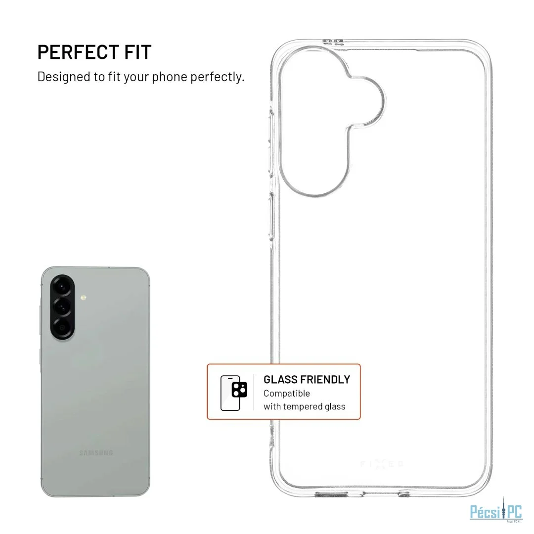 FIXED Story AntiUV TPU hátlap Samsung Galaxy A57 5G készülékhez, átlátszó