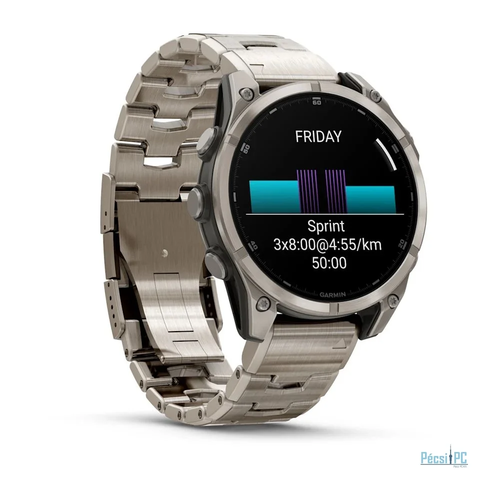 Garmin fenix 8 47mm AMOLED Sapphire Titanium with Vented titanium bracelet
