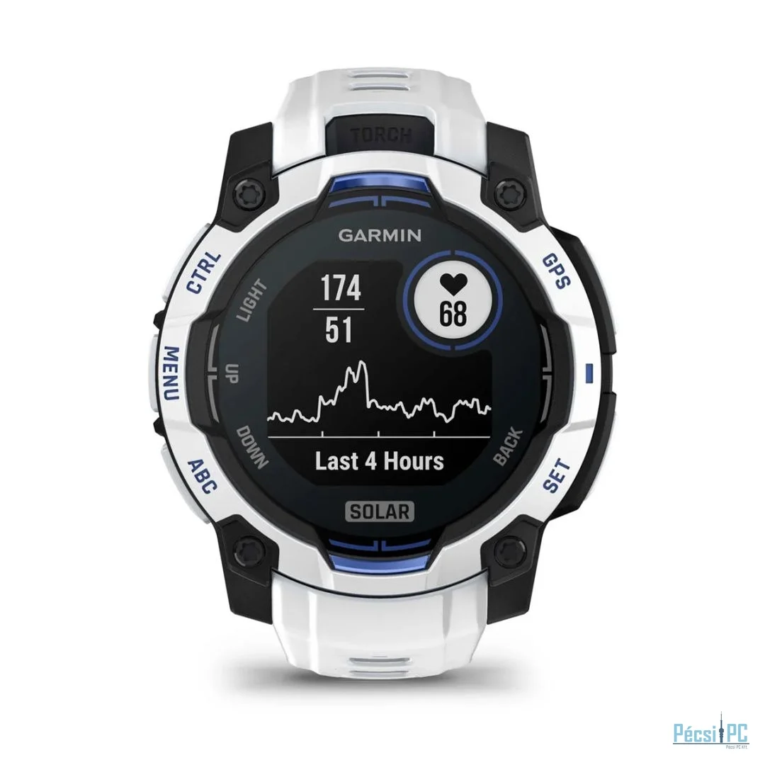 Garmin Instinct 3 45mm Solar Whitestone with Whitestone Band