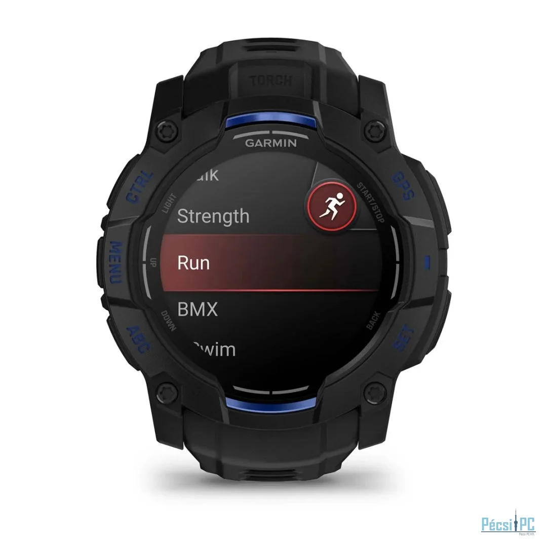 Garmin Instinct 3 50mm AMOLED Black/Blue with Charcoal Band