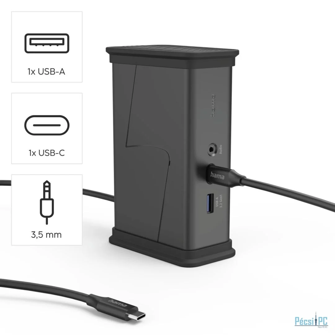 Hama USB 3.1 TYPE-C 9IN1 Dokkoló Grey