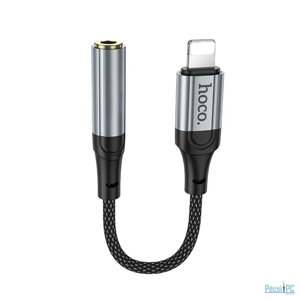 Hoco LS36A Lightning - 3,5mm jack Audio adapter Black