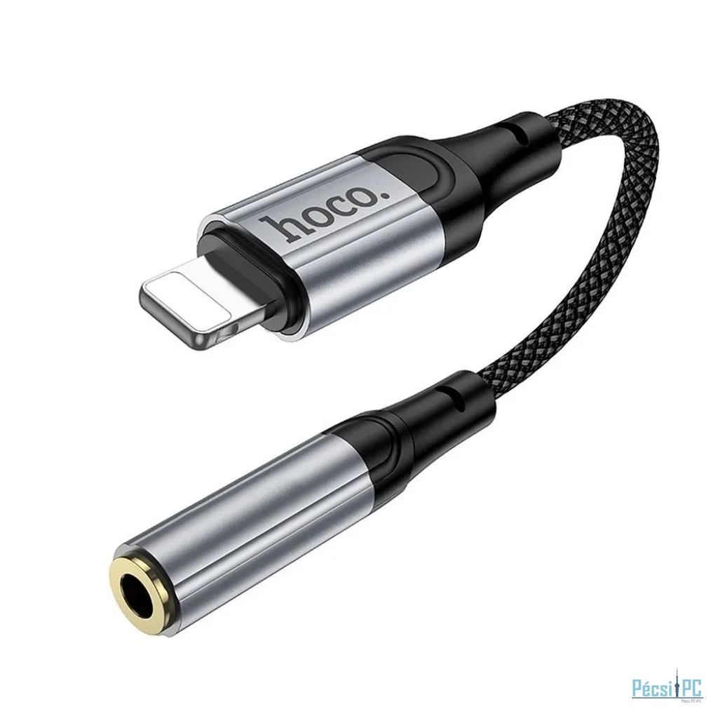 Hoco LS36A Lightning - 3,5mm jack Audio adapter Black