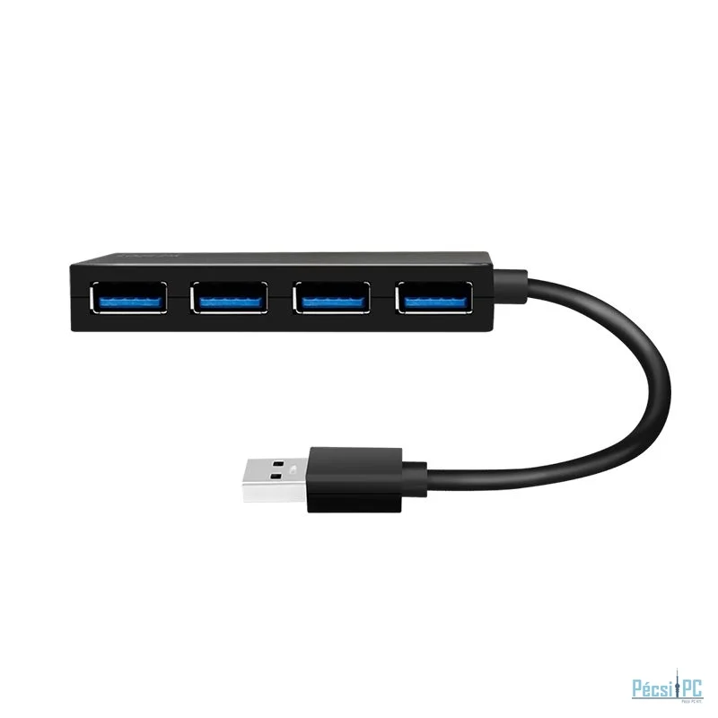 Logilink USB 3.2 Gen1 4-port hub Black