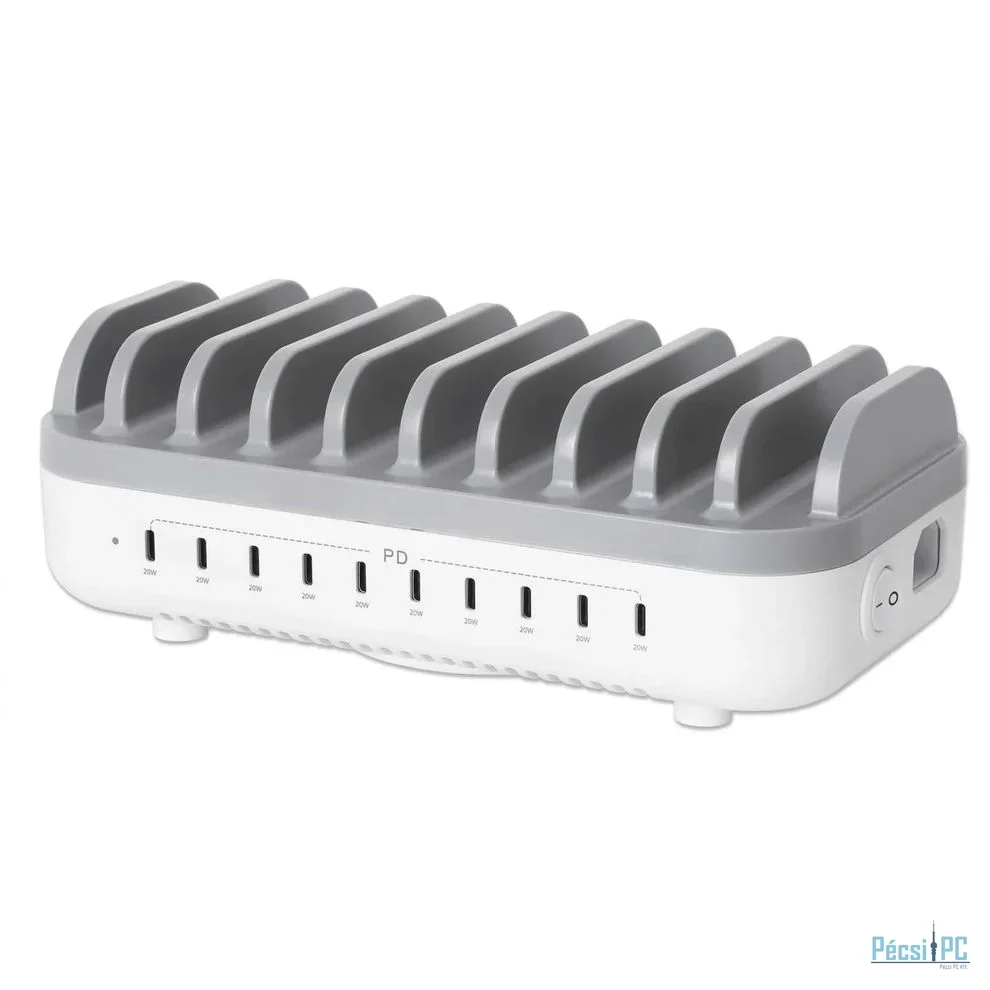 Manhattan 10-Port USB-C Power Delivery Charging Station