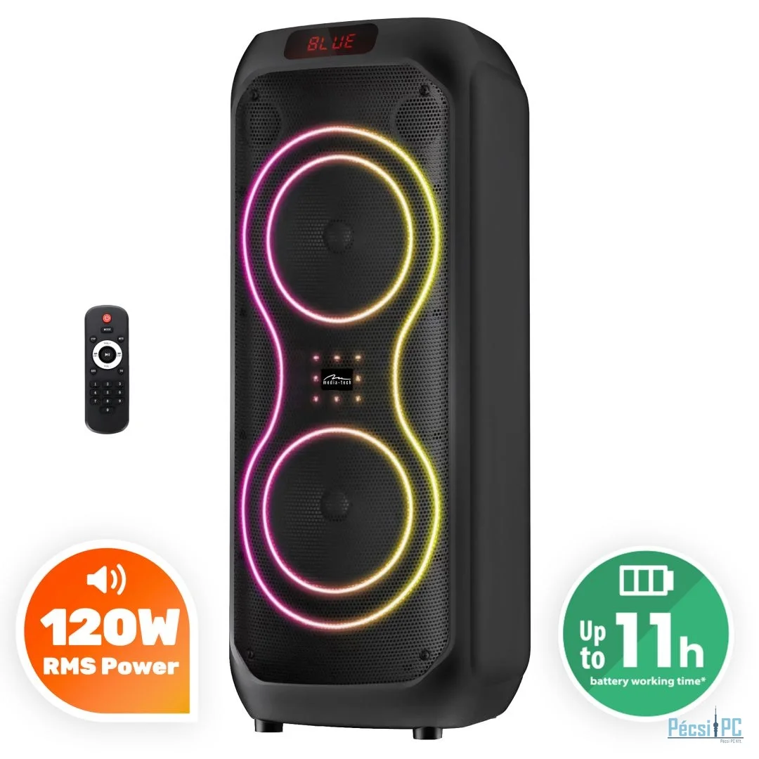 Media-Tech MT3185 BT Power Audio Max Bluetooth Black