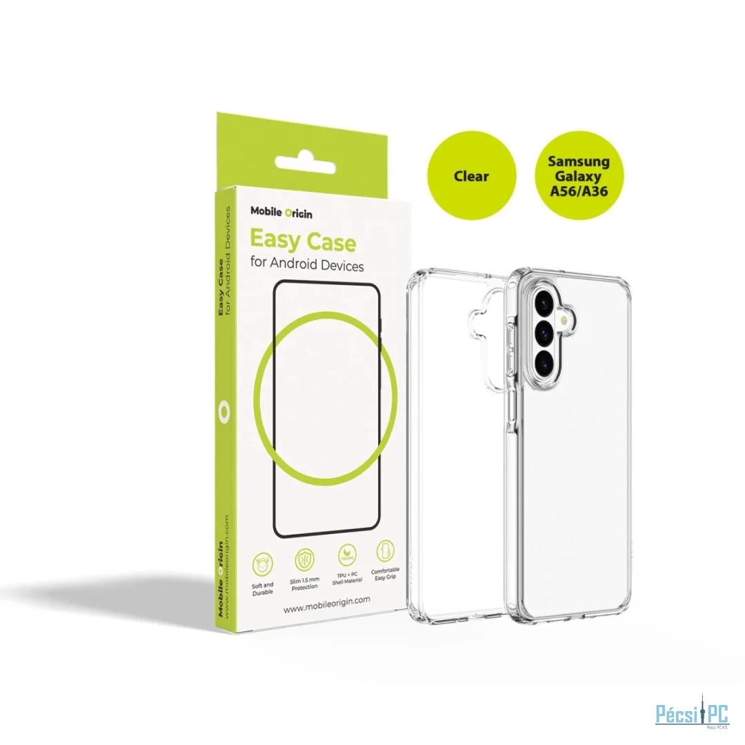 Mobile Origin Easy Case for Samsung Galaxy A56/A36 Clear