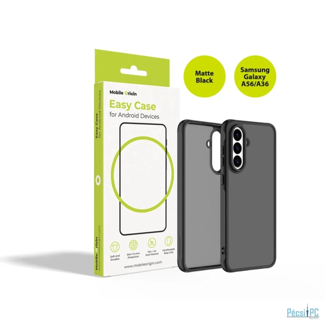 Mobile Origin Easy Hybrid Case for Samsung Galaxy A56/A36 Matte Black