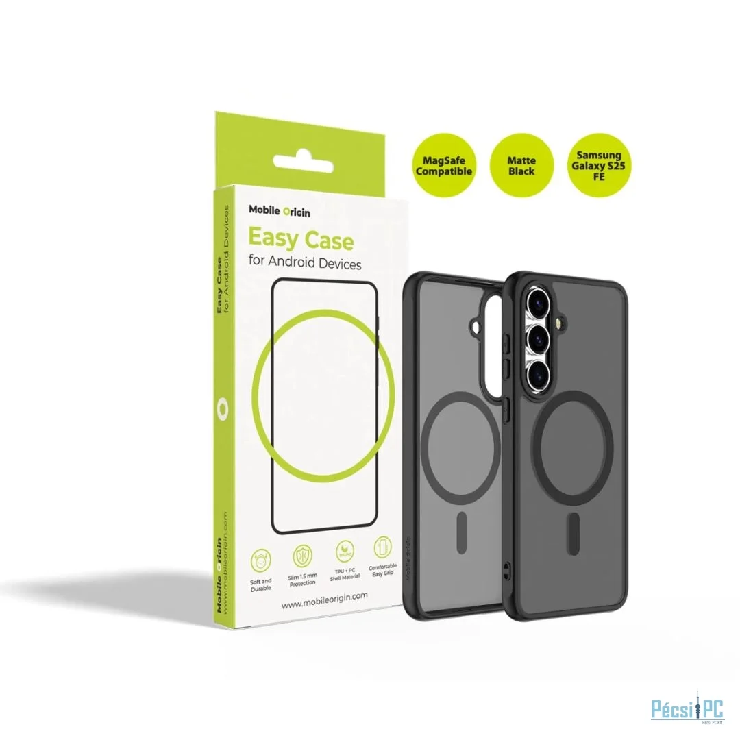Mobile Origin Easy MagSafe case for Samsung Galaxy S25 FE Matte Black