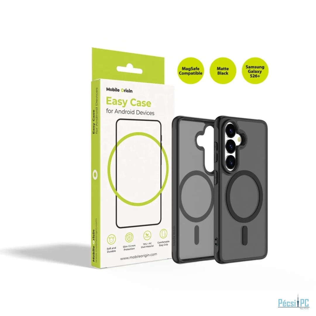 Mobile Origin Easy MagSafe case for Samsung Galaxy S26+ Matte Black