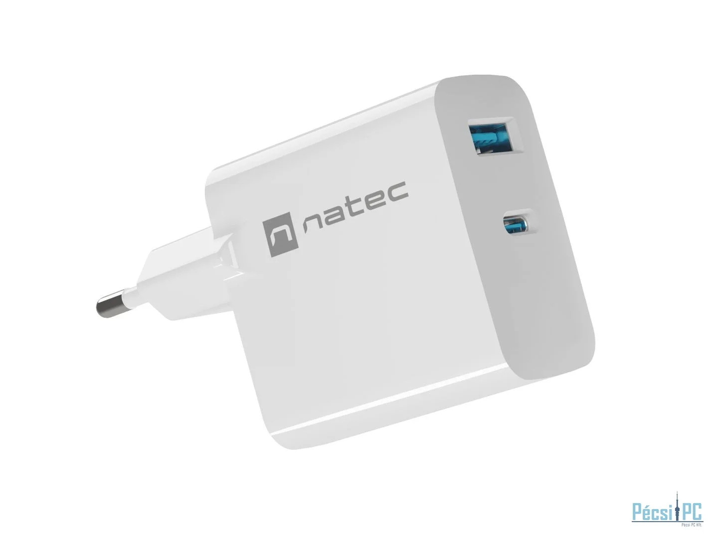 natec Ribera Wall Charger White