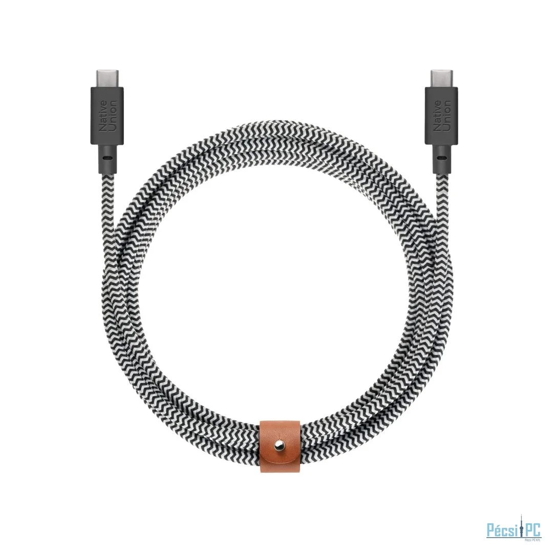 Native Union Belt XL USB-C to USB-C cable 3m Zebra