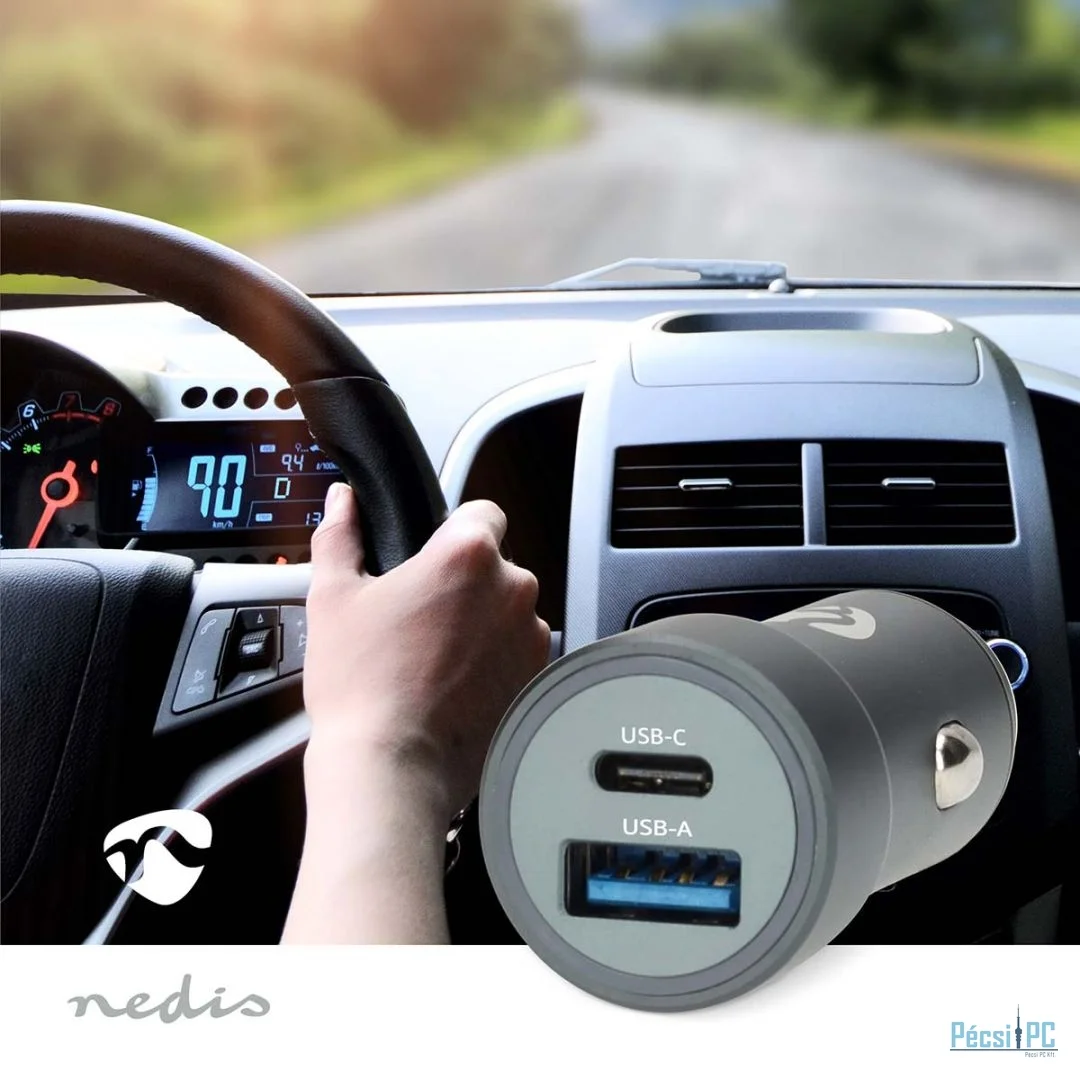 Nedis Car Charger 48W Black