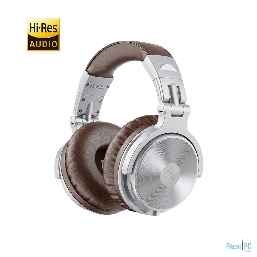 OneOdio Studio Pro C Bluetooth Headphones Silver/Brown