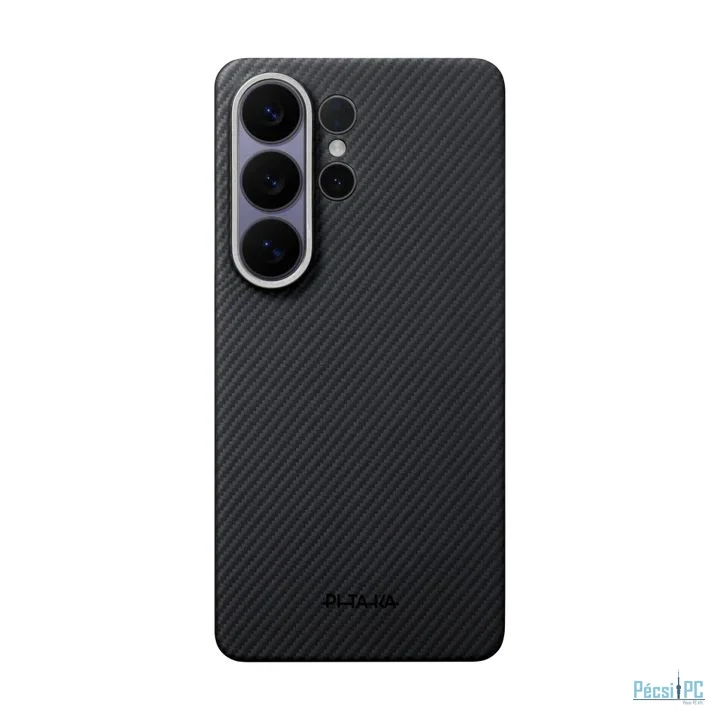 Pitaka Edge Case for Samsung Galaxy S26 Ultra Black/Grey Twill (Aaron Button)