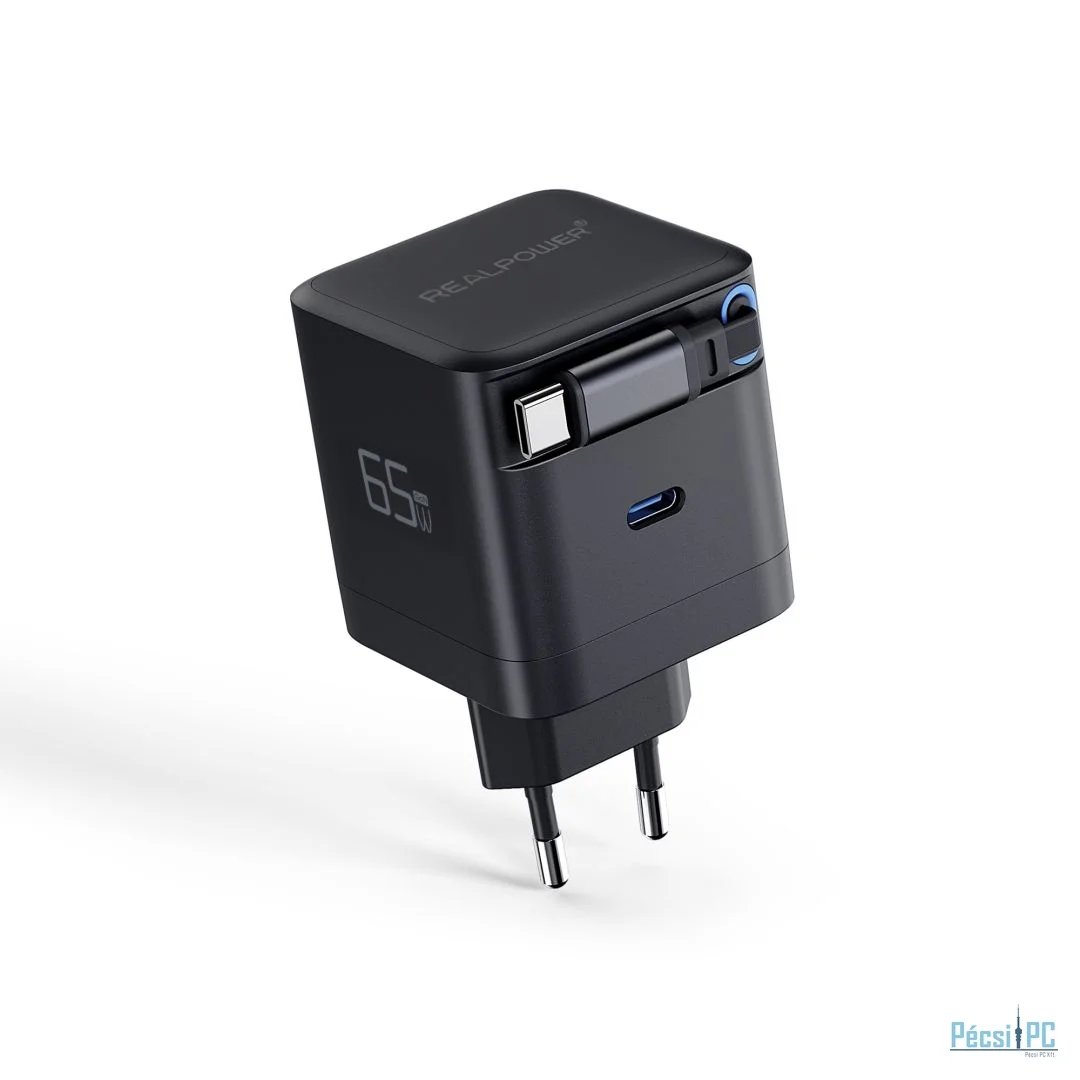 Realpower GaN Charger 65W Black