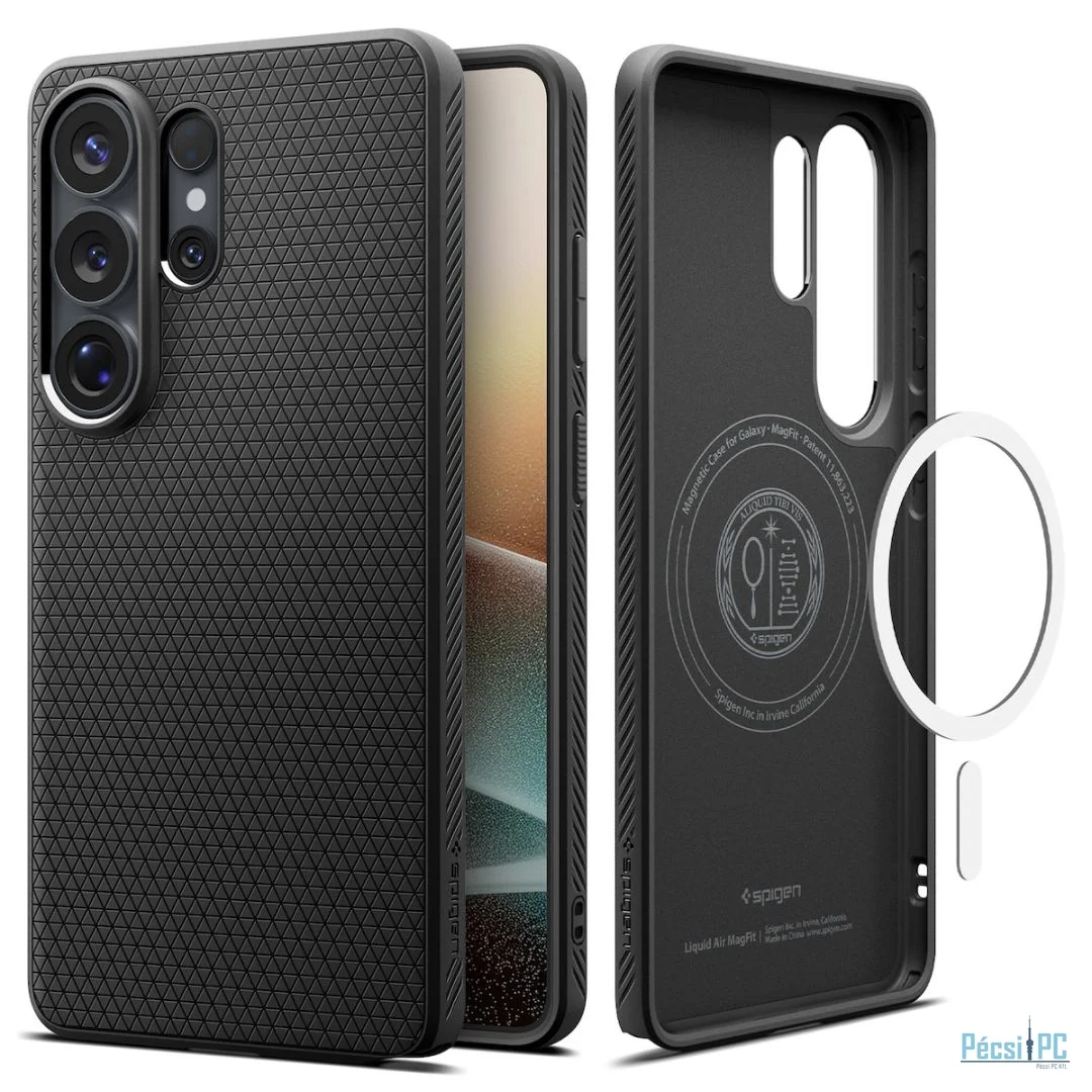 Spigen Liquid Air MagSafe case for Samsung Galaxy S26 Ultra Matte Black