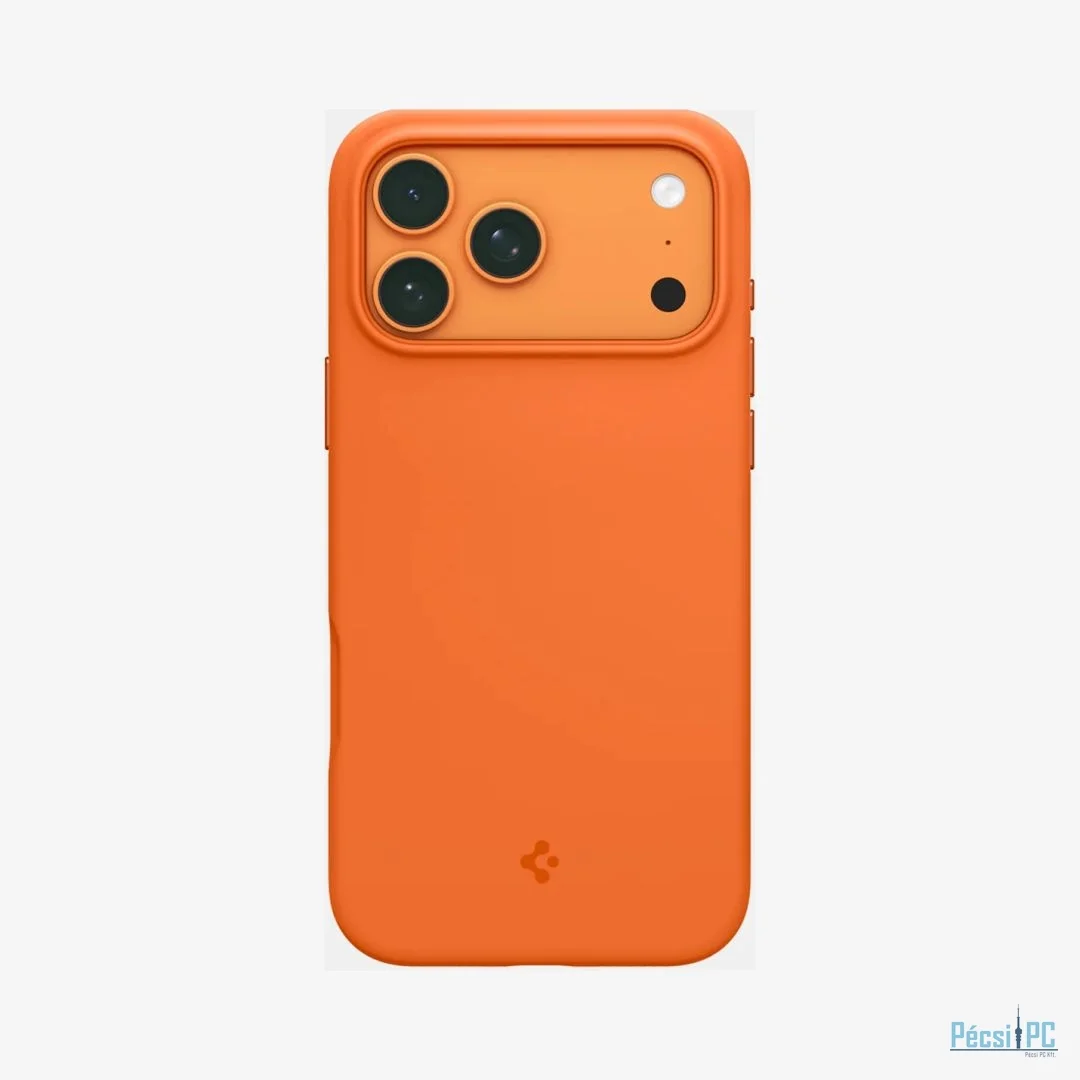 Spigen Silicone Fit MagSafe case for iPhone 17 Pro Max Cosmic Orange