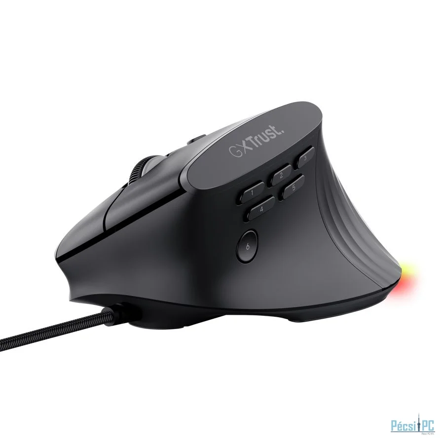 Trust GXT 145 Rexxa Ergonomic Illuminated Gaming Mouse Black