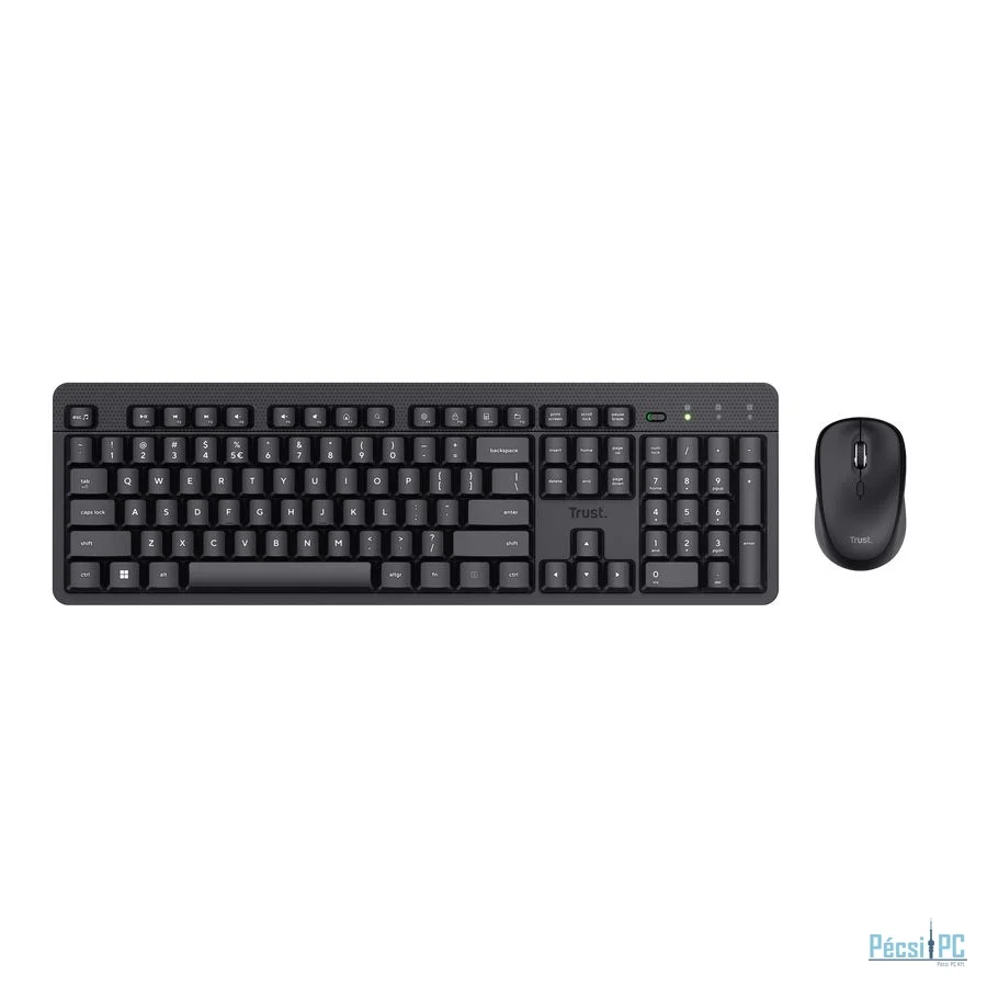 Trust Ody II Silent Wireless Keyboard & Mouse Set Black US