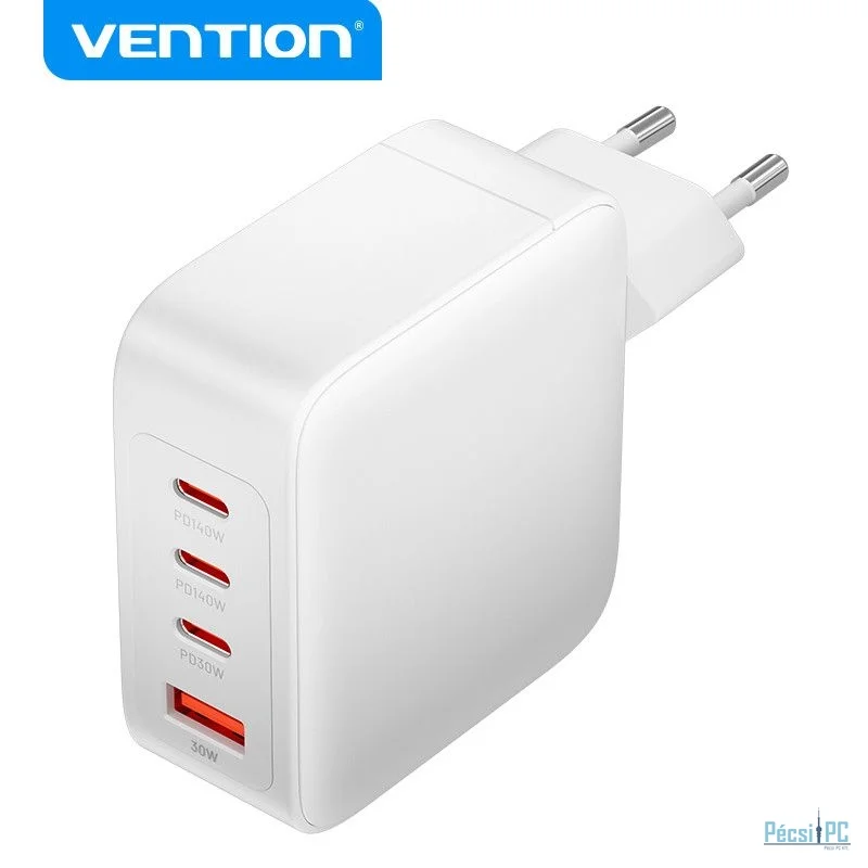 Vention 4-Port USB Gan Charger White