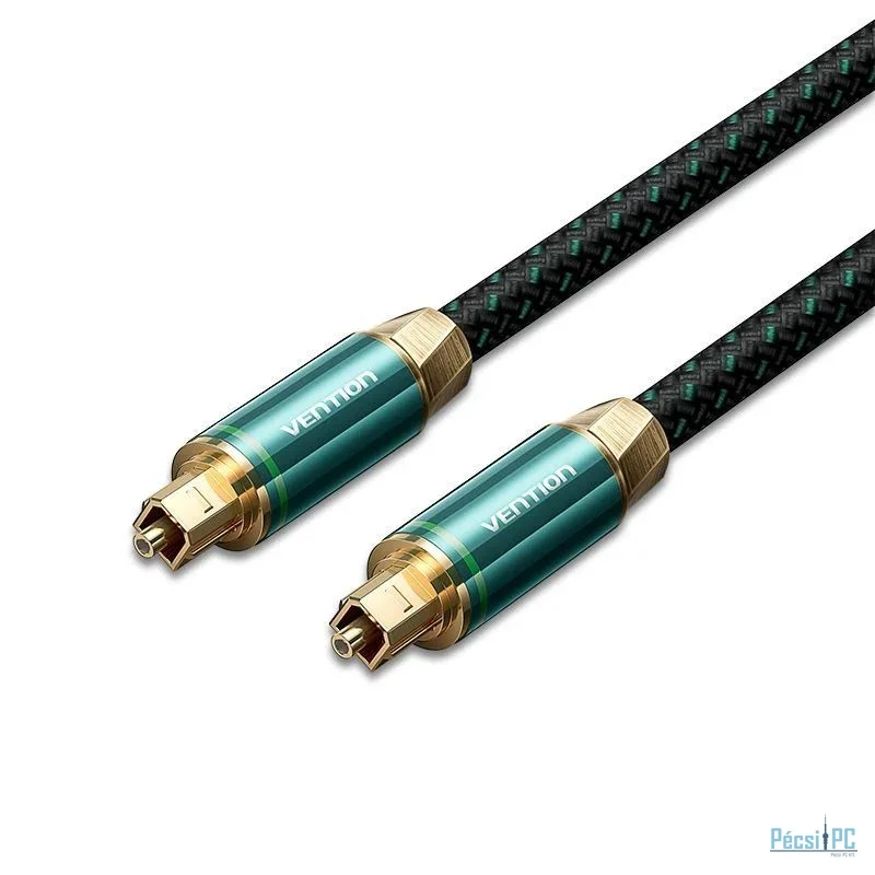 Vention Toslink optical audio cable braided 2m Green Copper