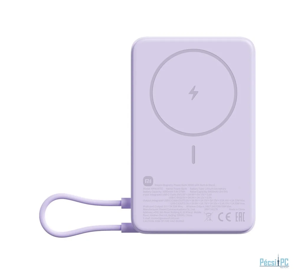 Xiaomi Magnetic 10000mAh PowerBank with Built-in Stand Purple