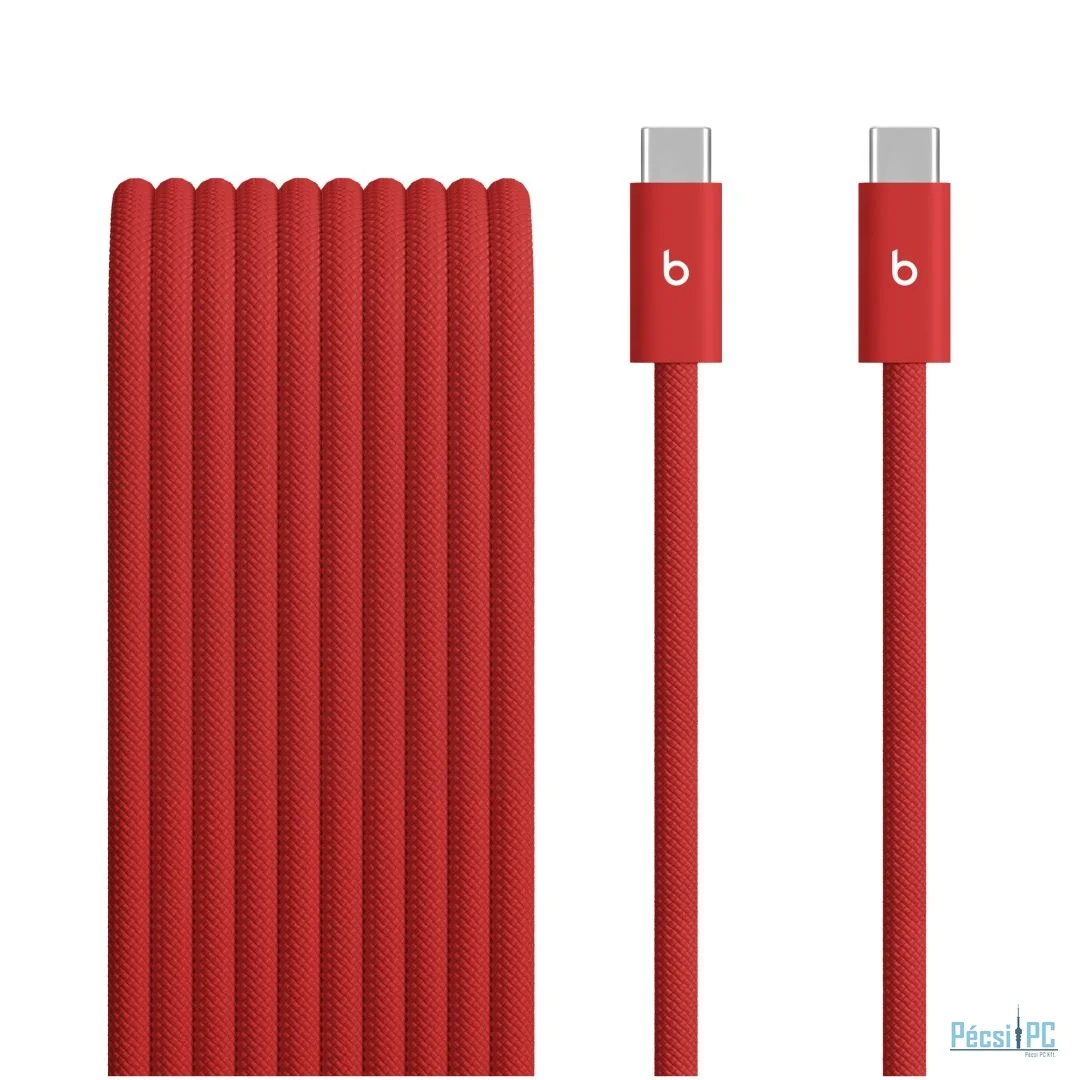 Apple USB‑C to USB‑C Braided Cable 3m Rapid Red