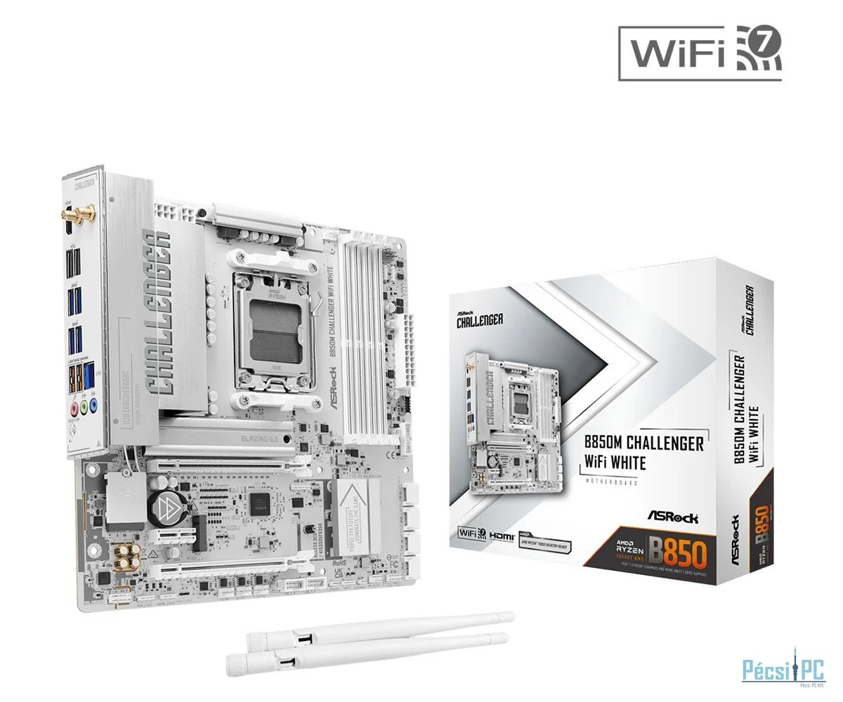 ASRock B850M CHALLENGER WIFI WHITE