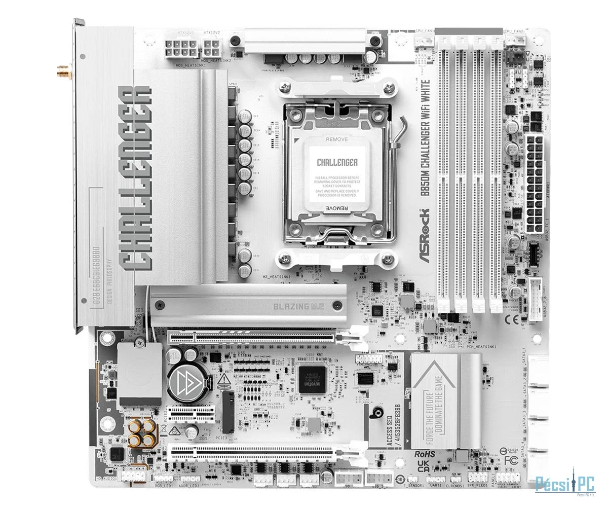 ASRock B850M CHALLENGER WIFI WHITE