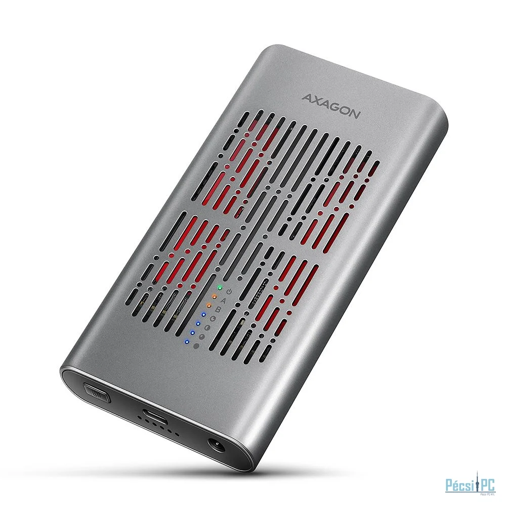 AXAGON EEM2-20GD USB-C 20Gbps Dual M.2 NVMe SSD Clone Mastert Enclosure