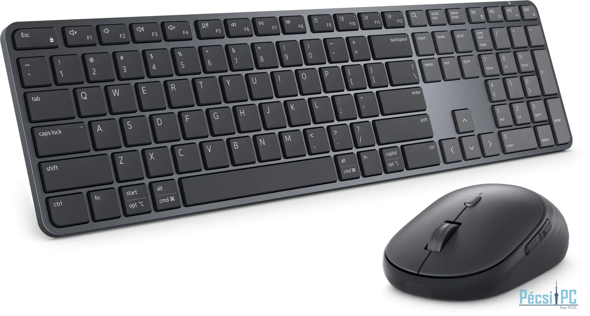 Dell KM726 Pro 7 Slim Wireless Bluetooth Keyboard and Mouse Combo Black HU