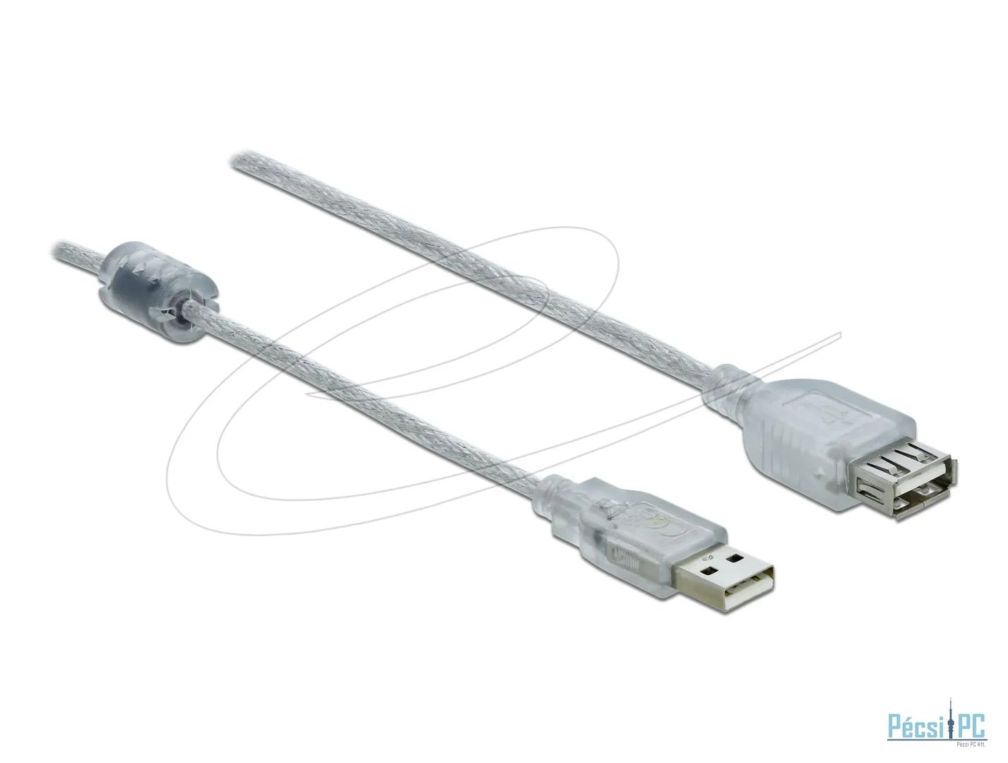 DeLock Extension cable USB 2.0 Type-A male to USB 2.0 Type-A female 3m Transparent