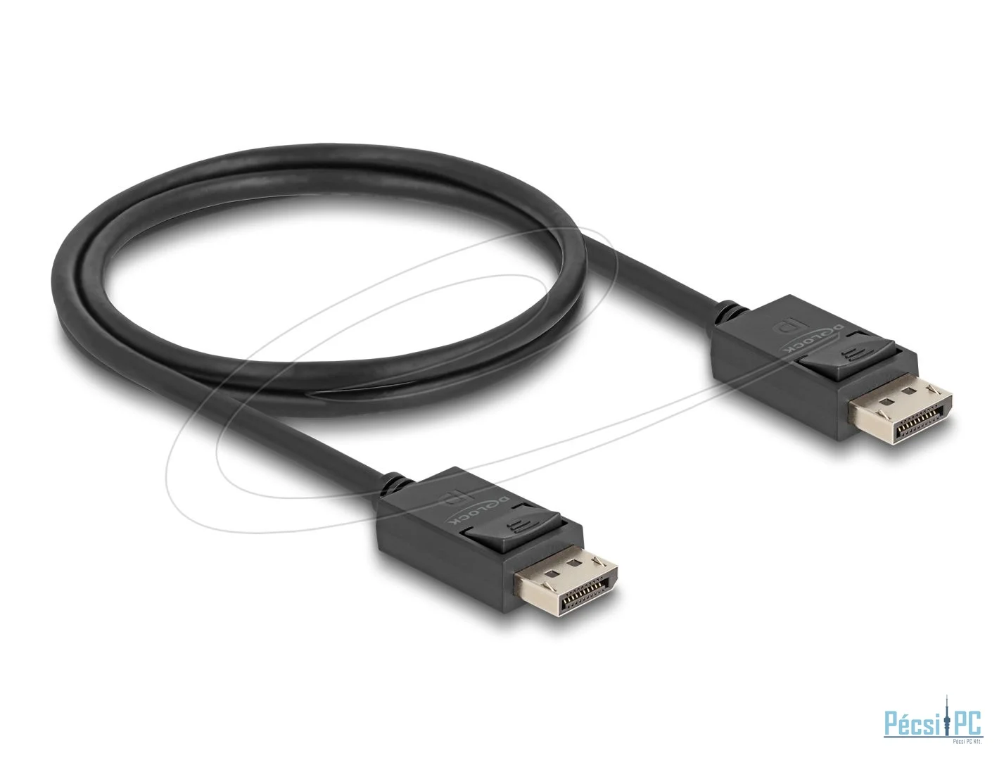 DeLock DisplayPort 16K 30 Hz/8K 60 HzCable 1m Black