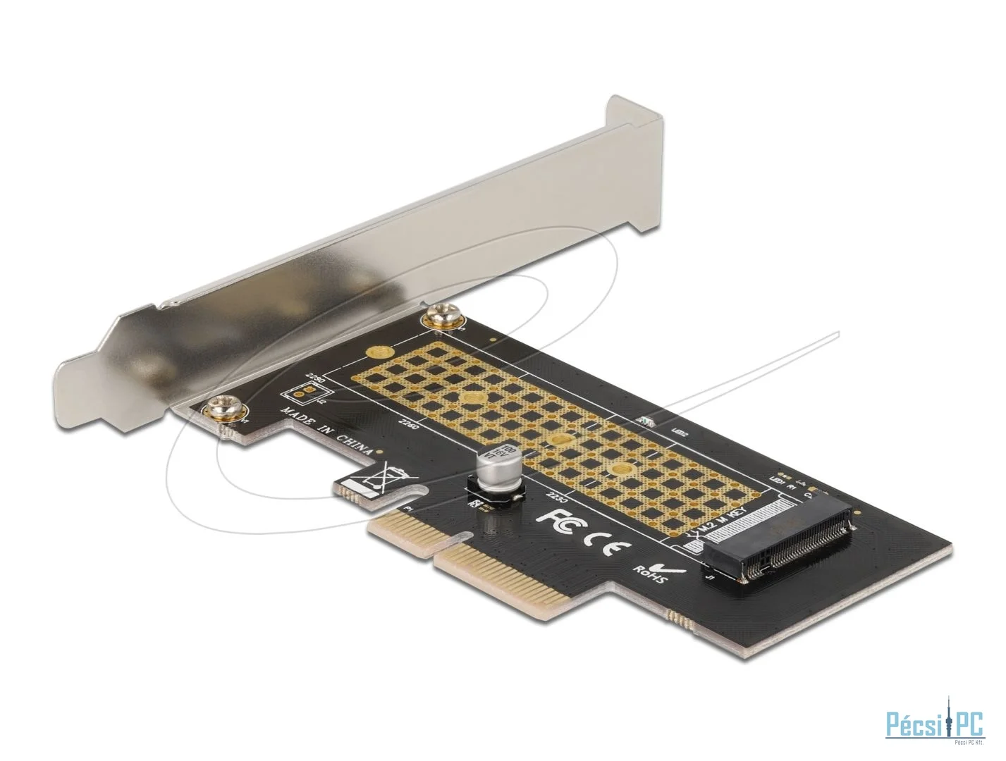 DeLock PCI Express x4 Card to 1xInternal NVMe M.2 Key M 80 mm LP