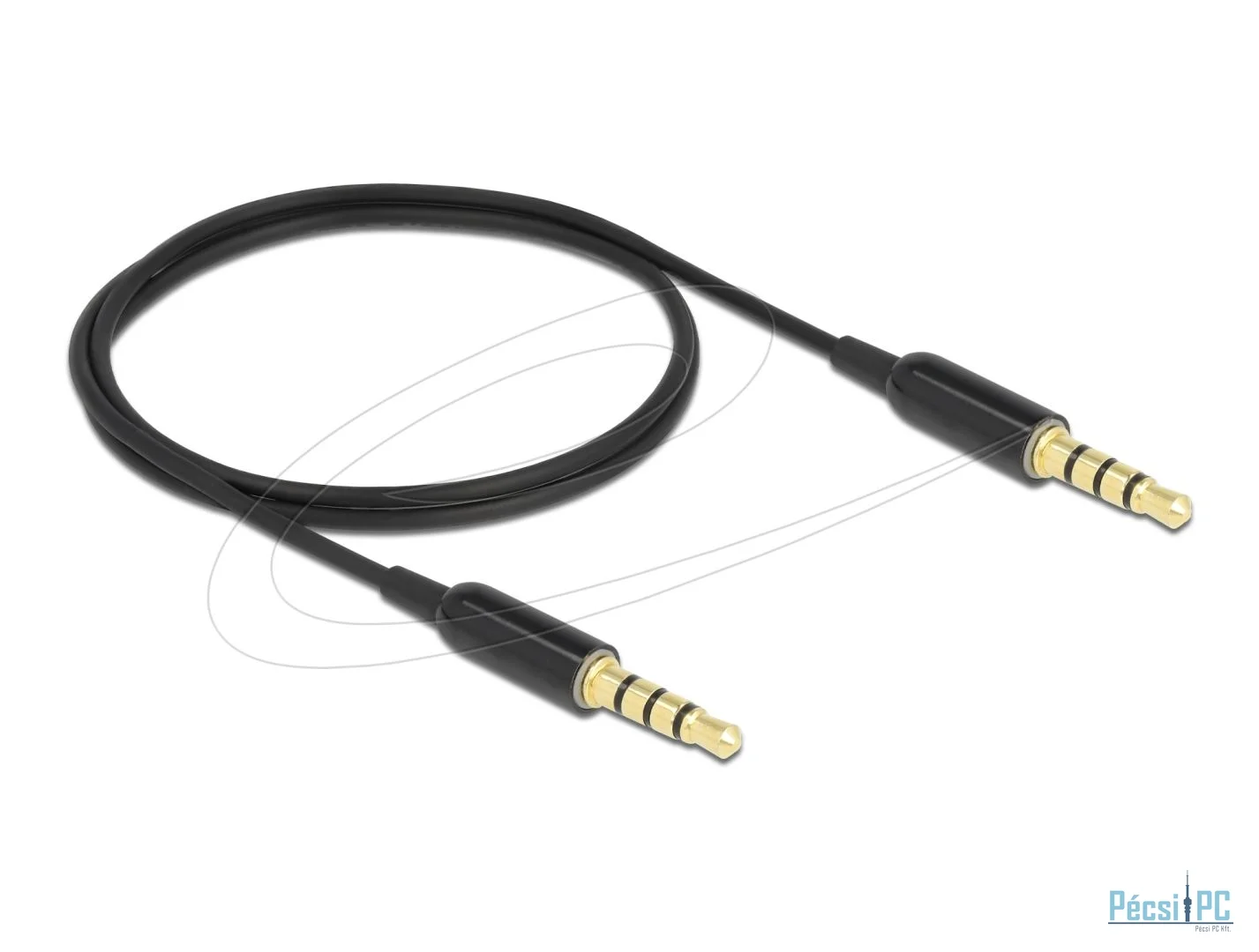 DeLock Stereo Jack 3.5mm male to male cable 0,5m Black
