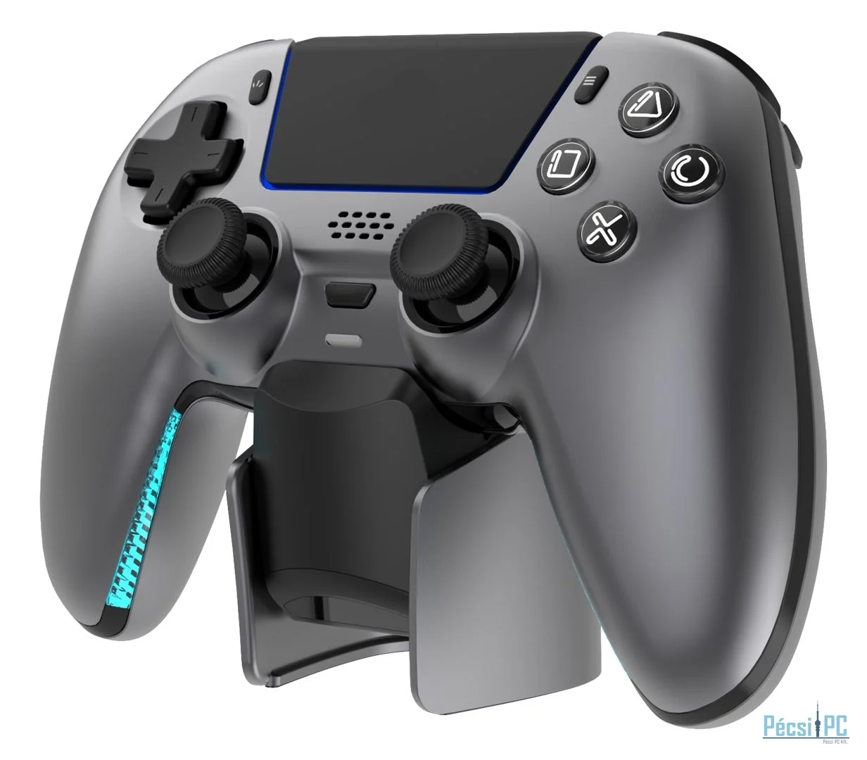 Deltaco Wireless Pro PS5 Gamepad with Charge Station Steelgray