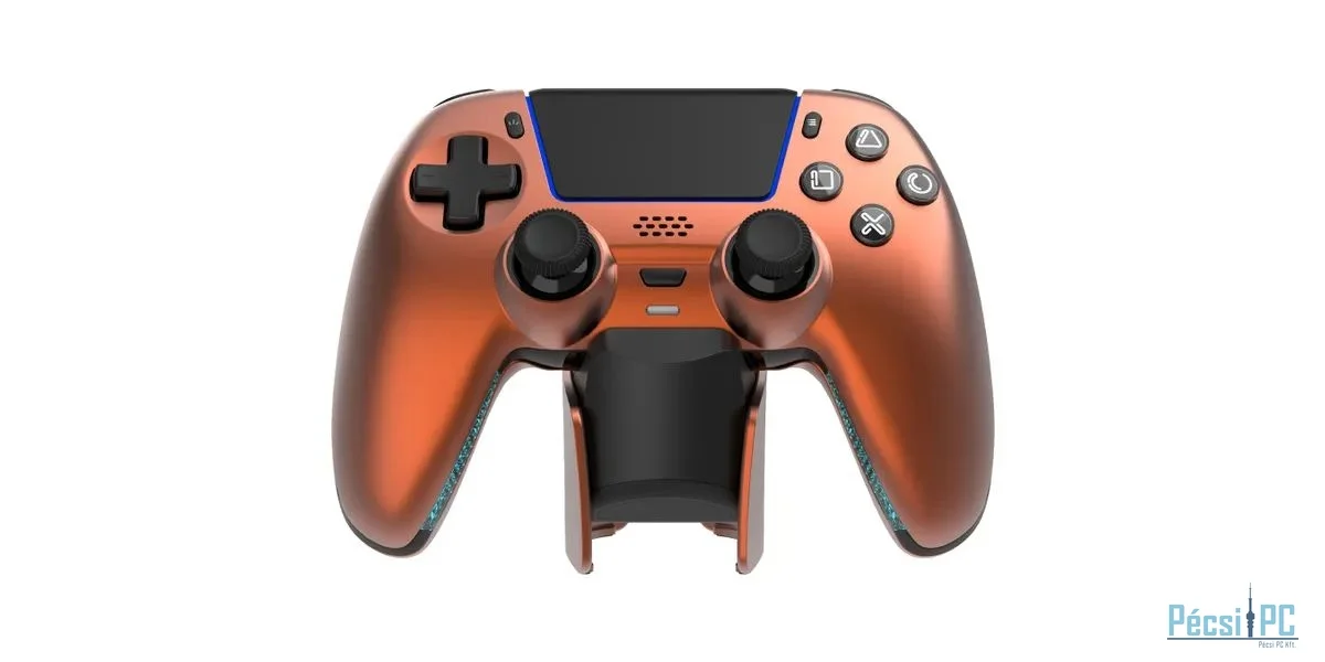 Deltaco Wireless Pro PS5 Gamepad with Charge Station Orange