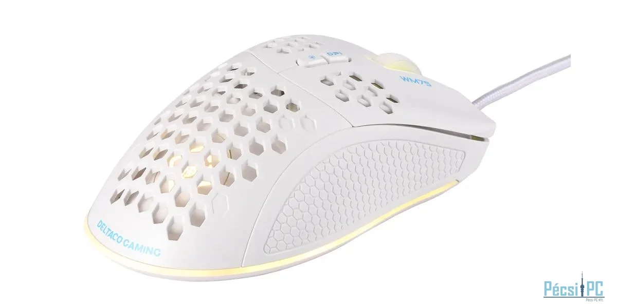 Deltaco WM75 Gaming Mouse White